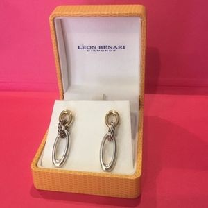 18k gold & sterling David Yurman Figaro earrings